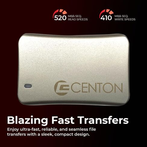 Centon External SSD (Rose Gold Metallic), USB-C 3.2 Gen 2, 500GB in Saudi Arabia