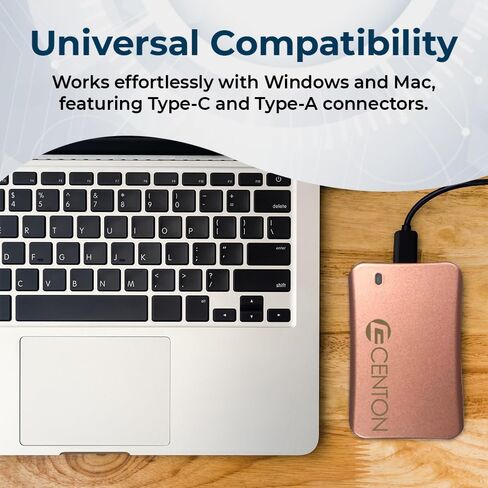 Centon External SSD (Rose Gold Metallic), USB-C 3.2 Gen 2, 500GB in Saudi Arabia