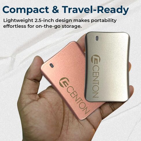 Centon External SSD (Rose Gold Metallic), USB-C 3.2 Gen 2, 500GB in Saudi Arabia