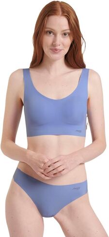 حمالة صدر رياضية برقبة واسعة غير مرئية من Sloggi، حمالة صدر نسائية بدون ملمس in Kuwait