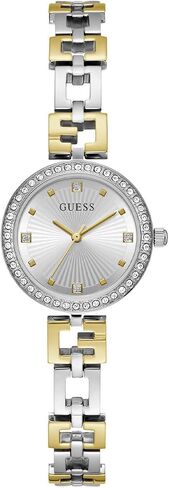 GUESS Ladies 26mm Watch - Rose Gold Tone Bracelet White Dial Rose Gold Tone Case in Saudi Arabia