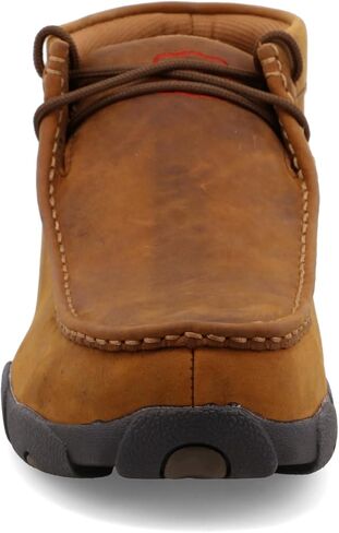 Twisted X Men’s Casual Chukka Boot - Driving Moc Handcrafted with Full-Grain Leather Upper, Rubber Outsole, Composite Insole, and Removable Footbed, Peanut, 10(M) in Saudi Arabia