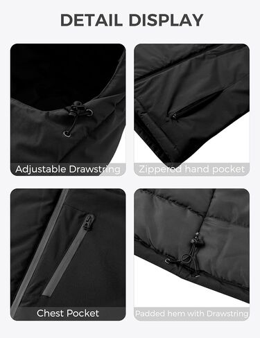 Wantdo Men's Mountain Waterproof Ski Jacket Windproof Rain Jacket Winter Warm Snow Coat in Saudi Arabia