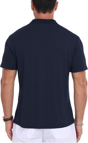 KESIHAN Men's Polo Shirts Shorts Sleeve Casual Slim Fit Workout Shirts in Kuwait