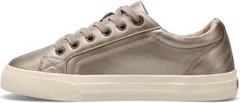 Taos Plim Soul Lux Women's Sneaker - Soft Premium Leather Lace Up Sneakers with All Day Walking Comfort and Support Champagne 10 (M) US in Saudi Arabia