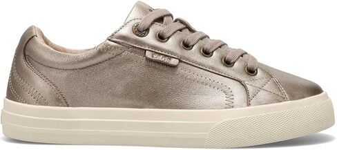 Taos Plim Soul Lux Women's Sneaker - Soft Premium Leather Lace Up Sneakers with All Day Walking Comfort and Support Champagne 10 (M) US in Saudi Arabia