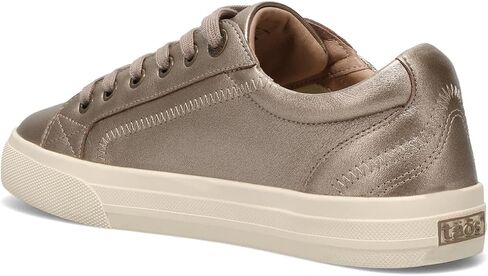 Taos Plim Soul Lux Women's Sneaker - Soft Premium Leather Lace Up Sneakers with All Day Walking Comfort and Support Champagne 10 (M) US in Saudi Arabia