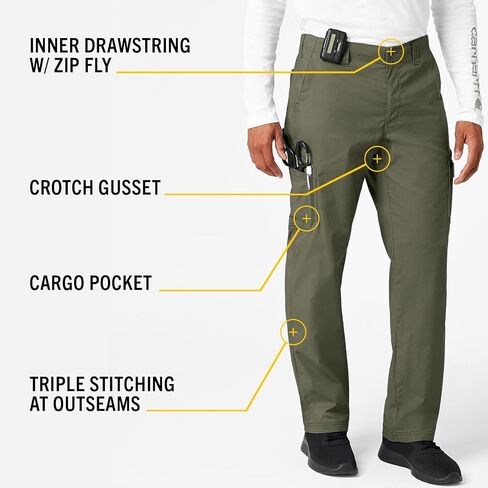 بنطال Carhartt الرجالي المتين والمرن والمريح ذو الساق المستقيمة in Saudi Arabia