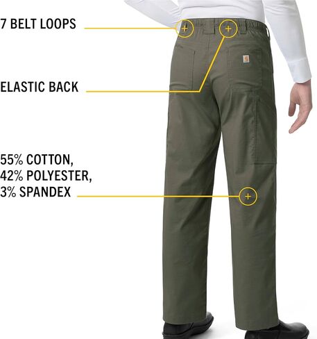 بنطال Carhartt الرجالي المتين والمرن والمريح ذو الساق المستقيمة in Saudi Arabia