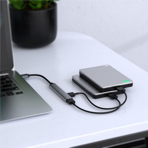 USB C Hub for Laptop,USB 3.0 Hub,7 in 1 USB-C Hub,Two Kinds of Plugs DC Port USB Splitter for PC,USB Extender USB Hub for PC Laptop,MacBook Docking iMac Pro Air Mac Mini/Pro, Notebook PS4,Aluminum in Kuwait
