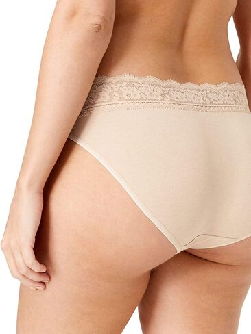 Marks & Spencer womens Cotton Lycra Lace Waist High Leg Panty (5 Pack) Underwear in Saudi Arabia