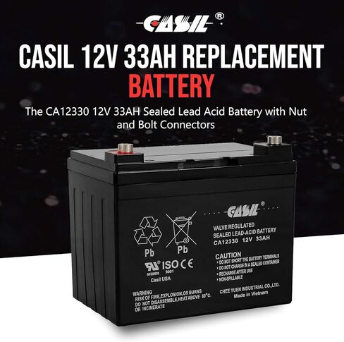 بطارية بديلة PM1208 12 فولت 0.8 أمبير SLA مع محطة WL من Casil 2 Pack in Saudi Arabia