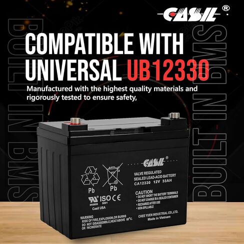 بطارية بديلة PM1208 12 فولت 0.8 أمبير SLA مع محطة WL من Casil 2 Pack in Saudi Arabia