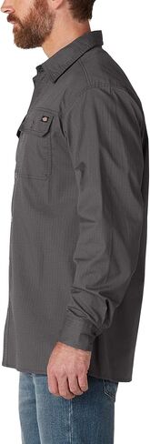Dickies Men's Flex Denim Long Sleeve Shirt, Slate, XL in Saudi Arabia