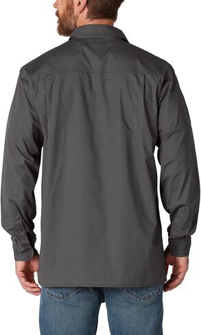 Dickies Men's Flex Denim Long Sleeve Shirt, Slate, XL in Saudi Arabia