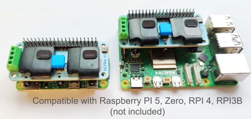 RASPIAUDIO Audio DAC Hat Sound Card for Raspberry PI5 All Models Pi4/ Pi Zero / Pi3 / Pi3B / Pi3B+ / Better Quality Than USB (Mic+_V3) in Kuwait