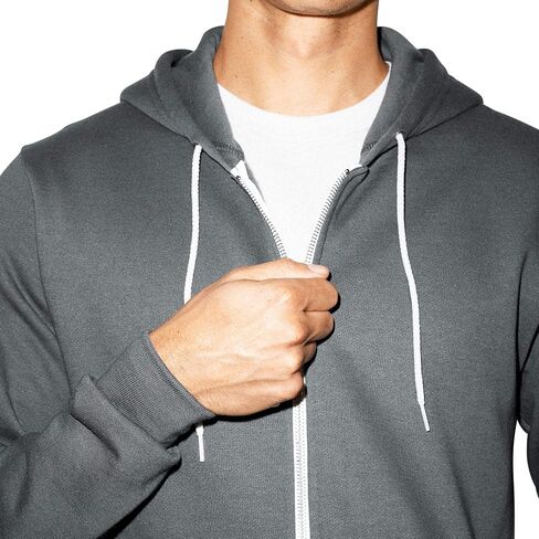 American Apparel Men Flex Fleece Zip Hoodie Size 2XL Neon Heather Blue in Kuwait