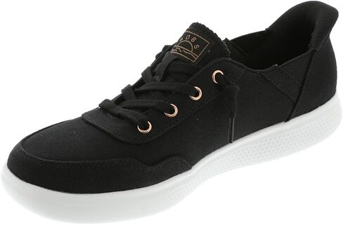 Skechers Women's Hands Free Slip-Ins Bobs Skip B Cute Sweet Sneaker, Black, 7 in Saudi Arabia