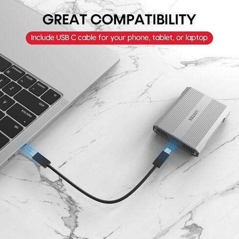 قارئ بطاقات CFexpress، Unitek USB 3.2 النوع C إلى CFexpress B، محول بطاقة ذاكرة محمول من الألومنيوم، يدعم اتصال Thunderbolt 3 Port، متوافق مع بطاقة SanDisk Sony TOPSSD in Saudi Arabia