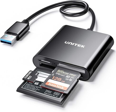 قارئ بطاقات CFexpress، Unitek USB 3.2 النوع C إلى CFexpress B، محول بطاقة ذاكرة محمول من الألومنيوم، يدعم اتصال Thunderbolt 3 Port، متوافق مع بطاقة SanDisk Sony TOPSSD in Kuwait