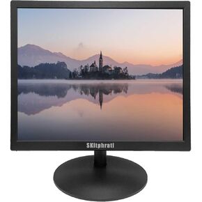 شاشة SKitphrati مقاس 17 بوصة HDMI وشاشة كمبيوتر مربعة وشاشة LED مقاس 1280 × 1024 مع تصحيح ألوان sRGB بنسبة 45% ونسبة عرض إلى ارتفاع 4:3، 60 هرتز، 5 مللي ثانية، قابلة للتركيب، VGA، HDMI، لوحة TN in Kuwait