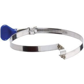 2-½" Keyed Bridge Dust Collection Hose Clamps (5 Pack) - Stainless Steel Hose Clamp w/Plastic Key - Superior Connection Strength Hose Clamp Protector - Hose Support Clamp for Powerful Clamping Force
