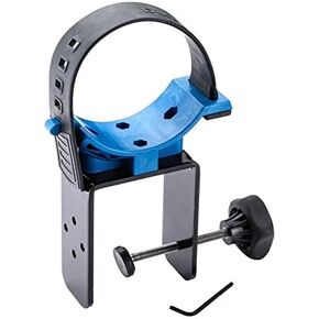 Dust Hose Mounting Bracket w/Hex Key - Quick Release Rubber Strap - Steel Hose Clamps to Attach Hose to Workbench, Roller Stands & Stationary Power Tools - Compatible w/ 4 Inch Dust Collection Hose