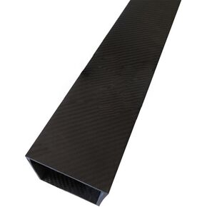 Carbon Fiber Pipe High Strength 3K Rectangular Square Tube 1pcs Length 1000mm, for Medical Equipment Pure Carbon Fibre Tubes(85x85x81x1000mm)