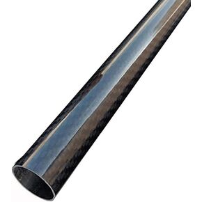 2pcs 3K Carbon Fiber Circular Tube, Thickness 1mm OD 21mm 23mm 25mm 28mm 30mm Carbon Fiber Hollow Tube for UAV Model Materials(22x20x500mm)