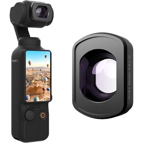 عدسة زاوية واسعة مغناطيسية Movmax متوافقة مع DJI Osmo Pocket 3 ، قم بتوسيع FOV من 112 درجة ، والزجاج البصري HD متعدد المغلفة وإطار الألمنيوم