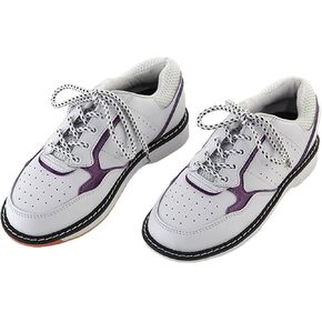 JiuQing Women's Bowling Shoes Low Top Indoor Sliding Sole Training Shoes