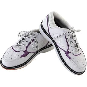 Bowling Shoes Womans Leather Professional Bowling Sneakers Non-Slip Breathable