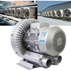 Industrial Blower 120W-1100W Electric Air Pump Aluminium Casing Suction Fan for Pumps, Machine Tools, and Compressors