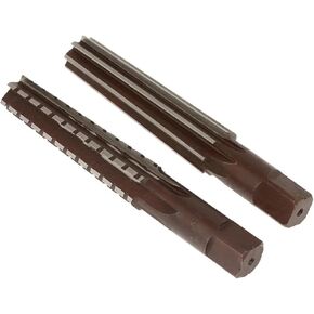 2PCS/Set Hand Reamers Set MT0/MT1/MT2/MT3/MT4/MT5/MT6 Steel Fine/Rough-Edge Morse Taper Reamer for Milling Finishing Cutter Tool(MT5)