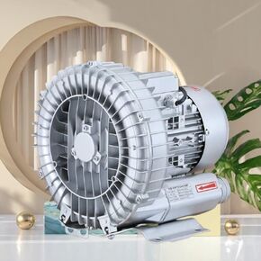Vortex Ring Blower, Regenerative Blower, 0.24HP 0.33HP 0.47HP Ring Blower - High-Pressure Vortex Ring Blower, for Fish Tank Centrifugal Blower Aluminum Alloy(350W/0.47HP)