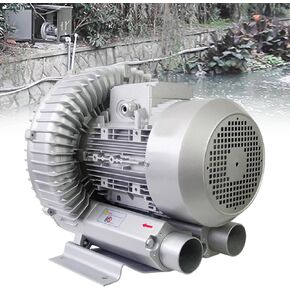 Single Phase Turbine Blower, Regenerative Air Blower, 120w-1100w Optional, 2980 RPM/Min, Maximum Air Volume 210m³/H, with Dust Filter and Aluminum Housing, Blow-Suck Dual-Purpose,550W