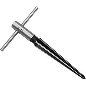 Hand Tapered Reamer Set with T-Handle to Align Holes Or Remove Burrs from Pipe, Tubes, and More (2-Piece)