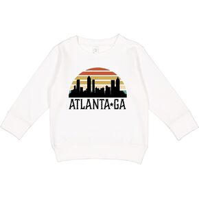 inktastic Atlanta Georgia Skyline Vintage Toddler Sweatshirt