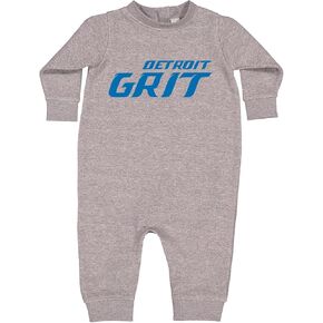 Expression Tees Grit Detroit Football Hard Knocks Toddler-Sized Hoodie And Infant Fleece Rompers