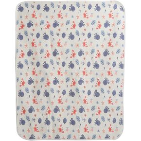 Reusable Changing Pad Liners, Breathable Washable Cotton Diaper Changing Pad for Adult Child Baby Pets, 80x100cm(Sweet Orange)