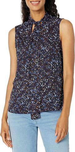 Anne Klein Women's Slvless Tie Nk Blouse in Saudi Arabia