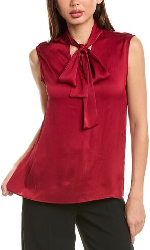 Anne Klein Women's Slvless Tie Nk Blouse in Saudi Arabia