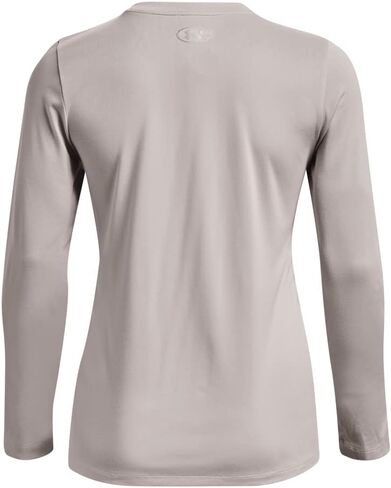 Under Armour Women's Standard Tech Crew Long-Sleeve T-Shirt, (652) Rebel Pink / / Metallic Silver, X-Large in Saudi Arabia