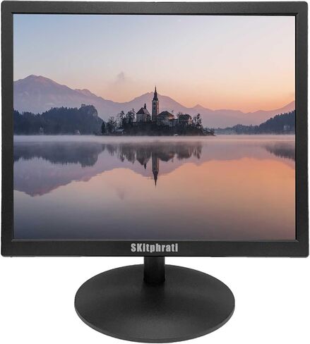 شاشة SKitphrati مقاس 17 بوصة HDMI وشاشة كمبيوتر مربعة وشاشة LED مقاس 1280 × 1024 مع تصحيح ألوان sRGB بنسبة 45% ونسبة عرض إلى ارتفاع 4:3، 60 هرتز، 5 مللي ثانية، قابلة للتركيب، VGA، HDMI، لوحة TN in Kuwait
