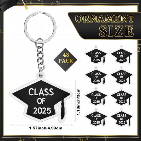 Henoyso 24 Set Clear Rectangle Acrylic Keychain Blanks Photo Picture Frame Clear Keychains Class of 2024 Graduation Keychains Gifts Picture Keychains Photo Keychain in Saudi Arabia