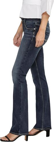 Silver Jeans Co. Women's Britt Low Rise Curvy Fit Slim Bootcut Jeans, Light Wash ECF121, 32W x 31L in Saudi Arabia