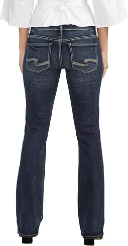 Silver Jeans Co. Women's Britt Low Rise Curvy Fit Slim Bootcut Jeans, Light Wash ECF121, 32W x 31L in Saudi Arabia