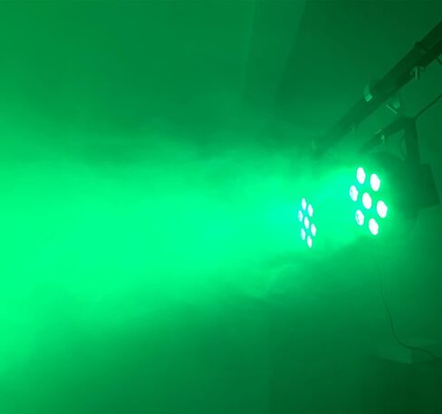 4pcs/lot Stage Lights 7x18W Uplights with Strict Testing 6in1 RGBWA UV LED Par Lights Sound Activated DMX512 Control Bright DJ Par Light for Stage Party Club Disco Wedding Events in Saudi Arabia