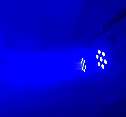 4pcs/lot Stage Lights 7x18W Uplights with Strict Testing 6in1 RGBWA UV LED Par Lights Sound Activated DMX512 Control Bright DJ Par Light for Stage Party Club Disco Wedding Events in Saudi Arabia
