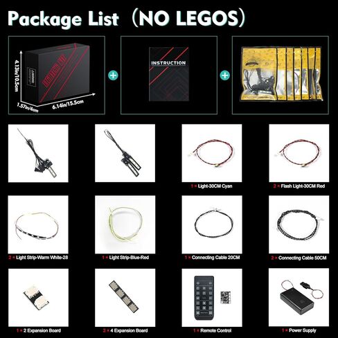 VONADO LED Light Kit for Lego Hogwarts Castle and Grounds 76419, Music Version Creative Lighting Set Accessories Compatible with Lego 76419 for Fans (Lights Only, No Models) in Kuwait